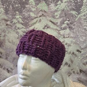 Elegant Purple Knit Headband